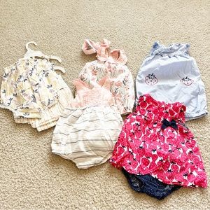 Baby Girl 6-9 month Rompers